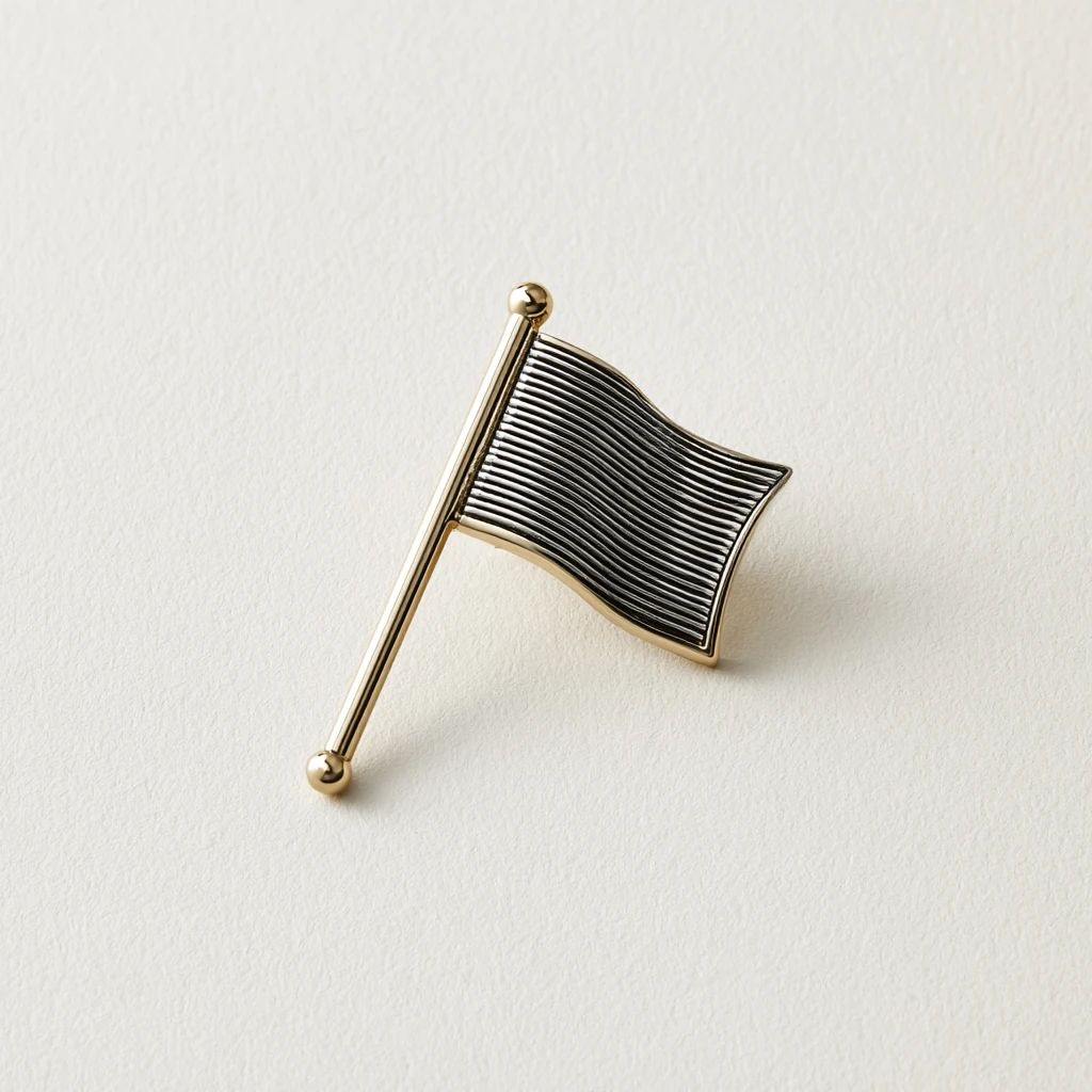 Jakkenåler — Gull med flagg