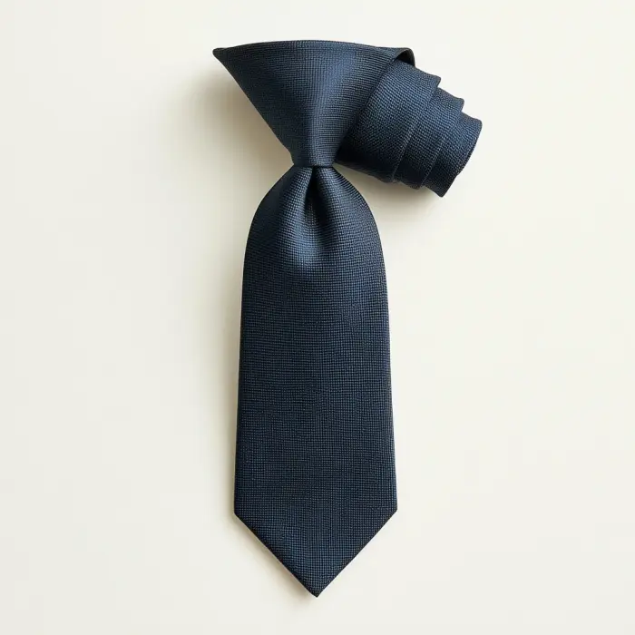 Slips: fra strikket knit tie til klassisk silkeslips i marineblått og burgunder, med nummererte målepunkter