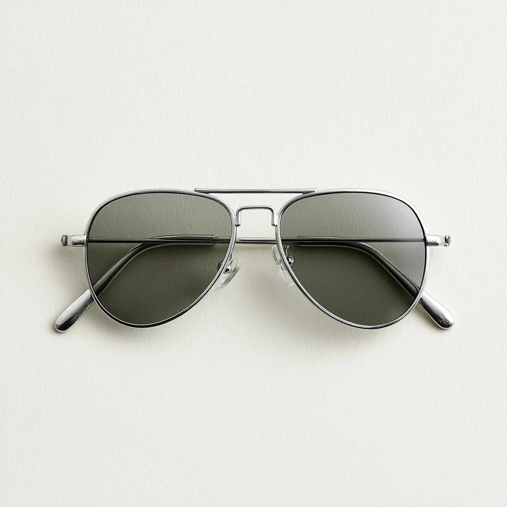 Solbriller — Sølv aviator