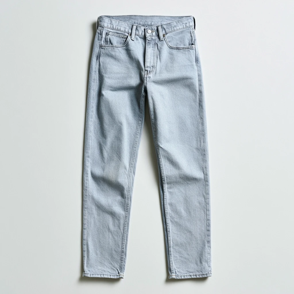 Lys denim — lyseblå straight fit jeans for casual