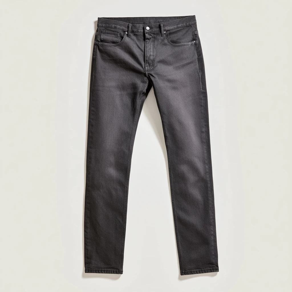 Mørk denim — Sort