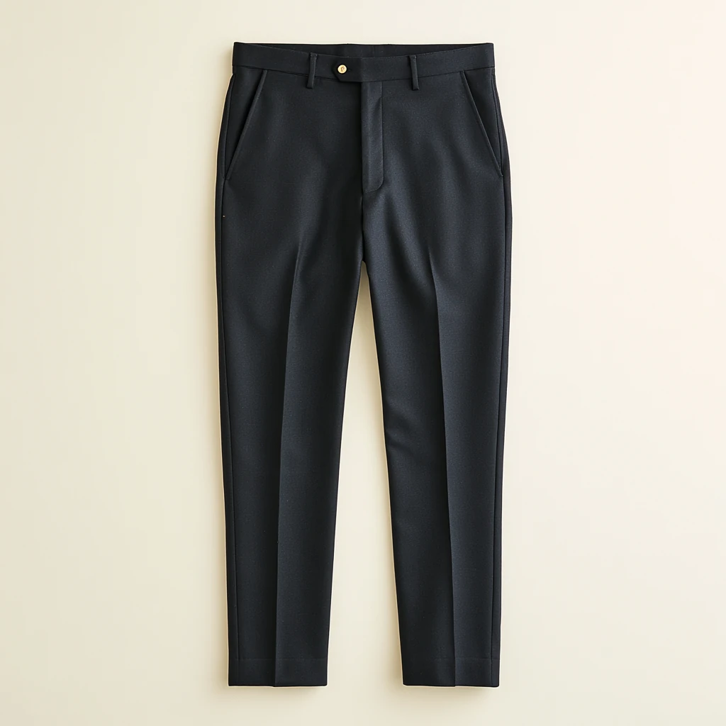 Marineblå dressbukse — ullbukse i marineblå for business casual og mørk dress