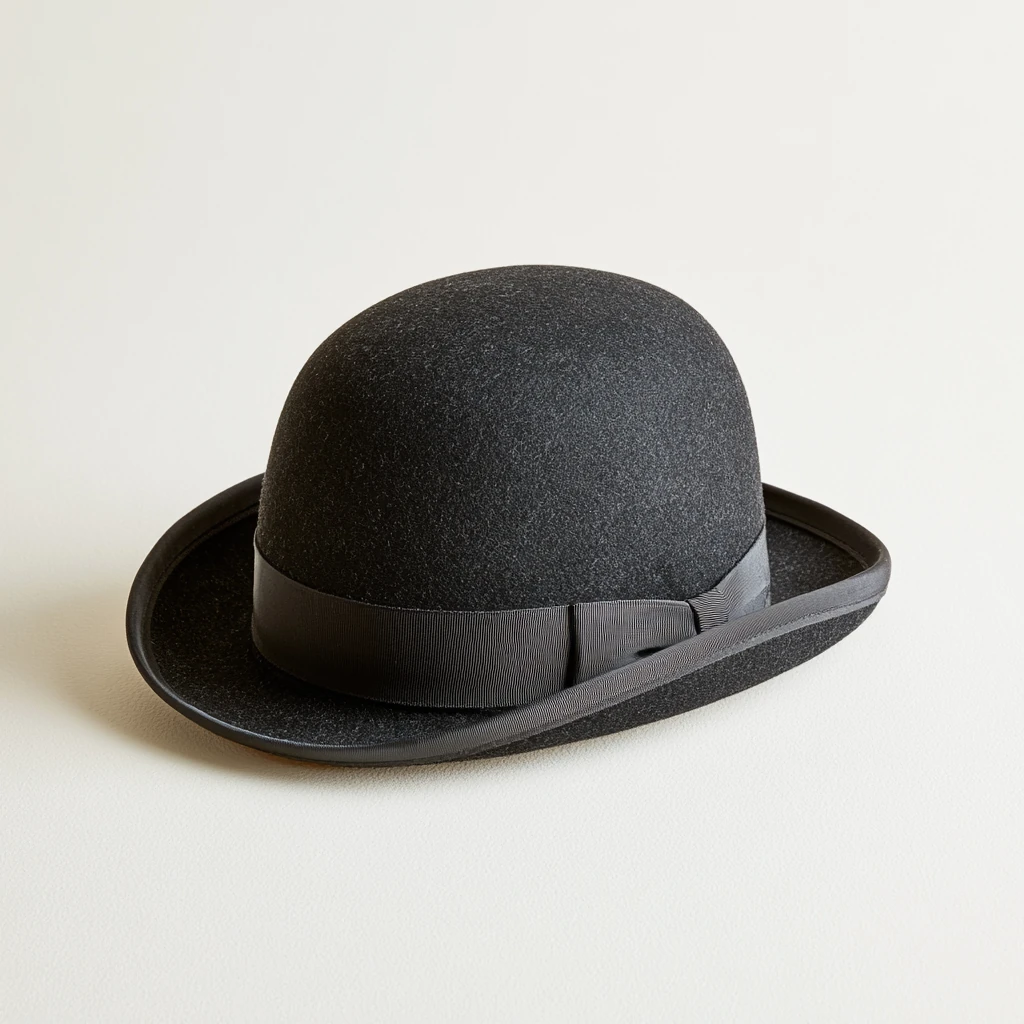 Bowler-hatt — Mørk grå