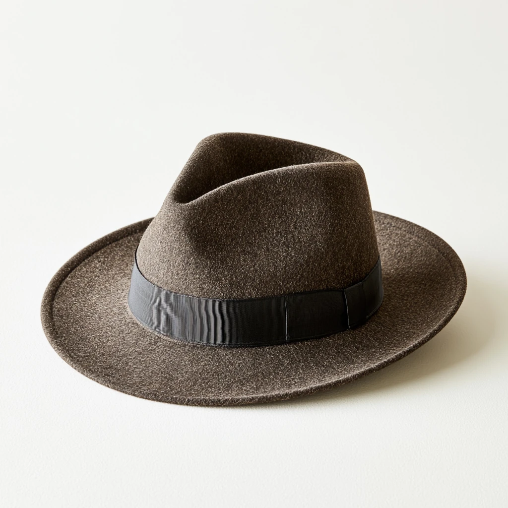 Fedora — Mørk brun