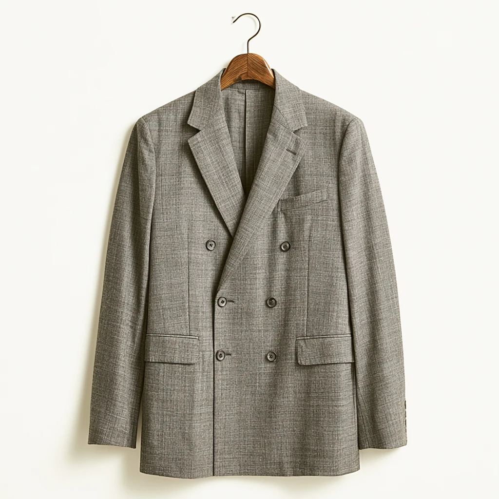 Dobbeltspent dressjakke — Charcoal