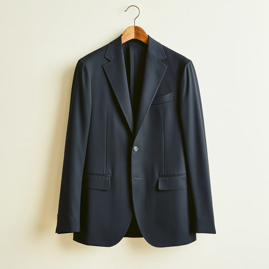Enkelspent dressjakke — Midnattsnavy