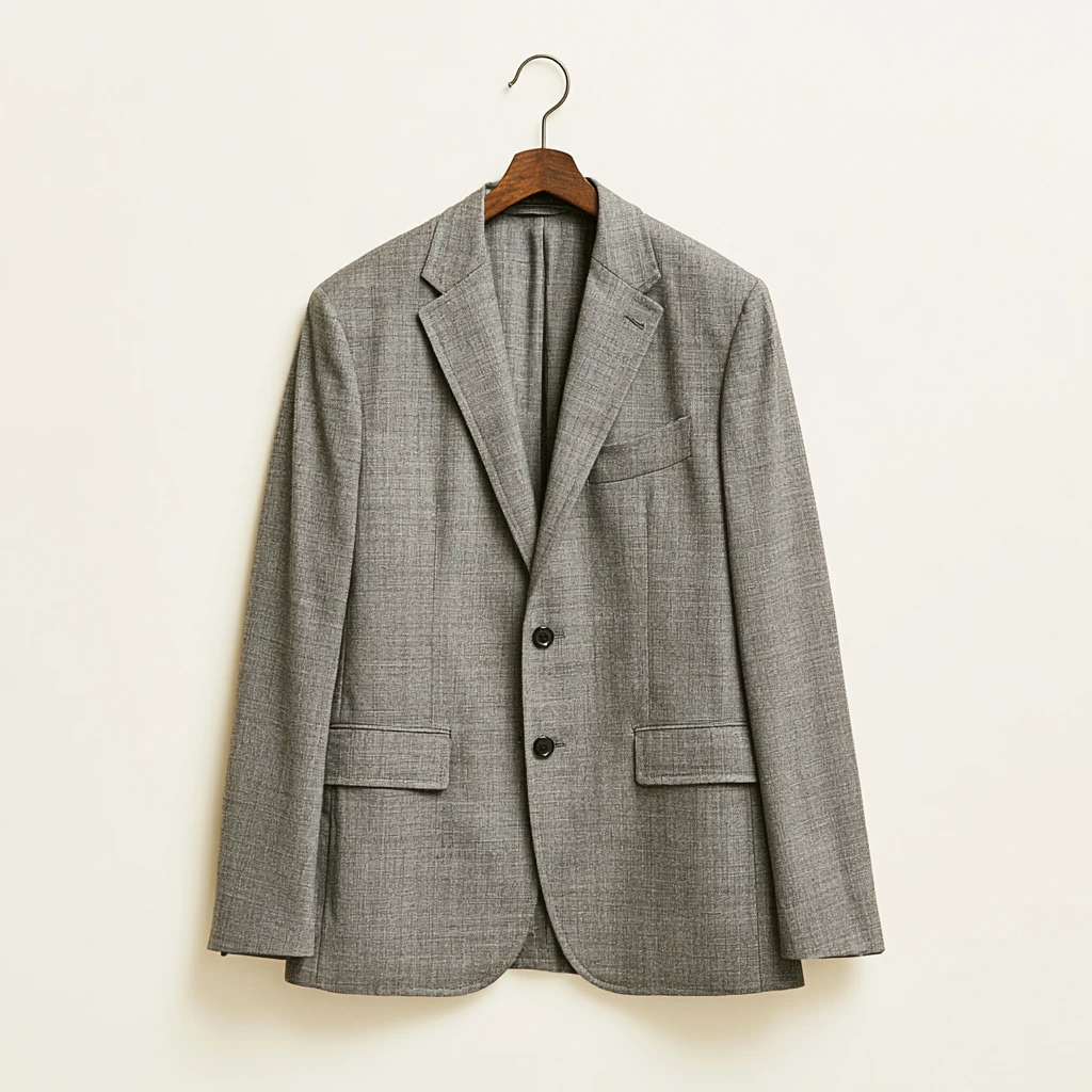 Enkelspent dressjakke — klassisk 2-button dress i mørk ull til Business Casual, Mørk dress og Cocktail