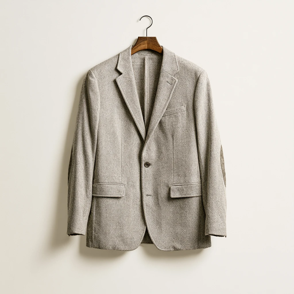 Tweed-jakke — britisk sportsjakke i robust tweed-vev til smart casual og business casual