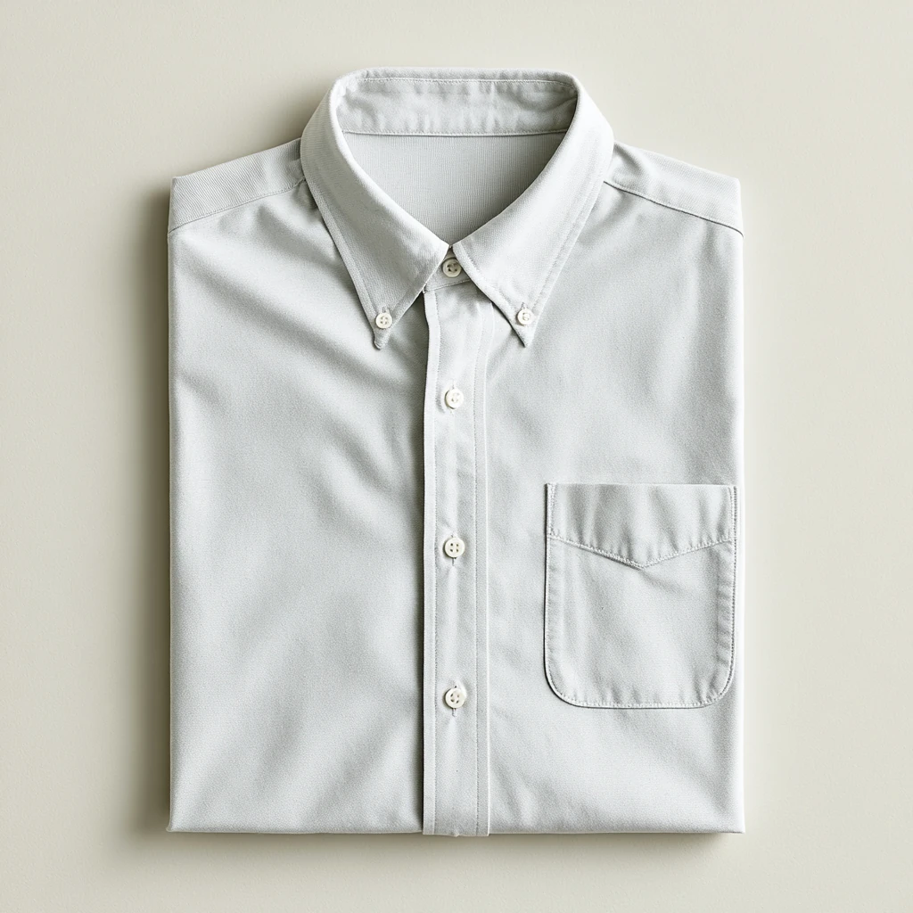 Button-down krage — Hvit