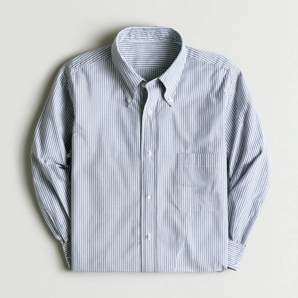 Button-down krage — Universitetsstripet