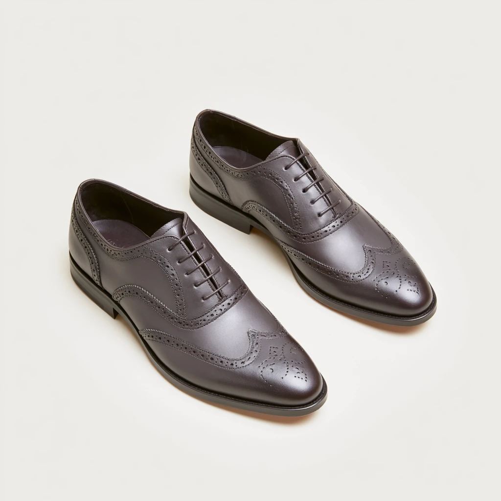 Brogue / Wingtip — Mørk brun