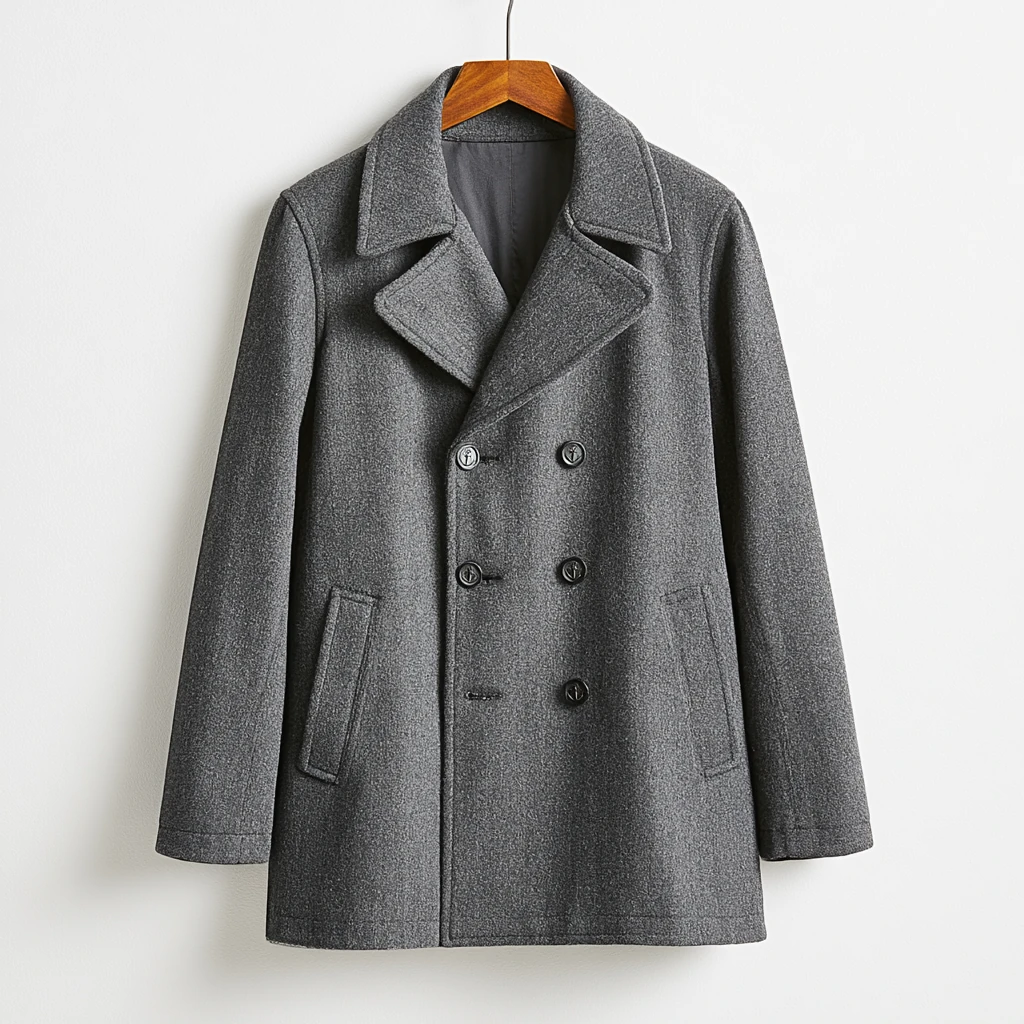 Pea coat / Caban — Mørk grå